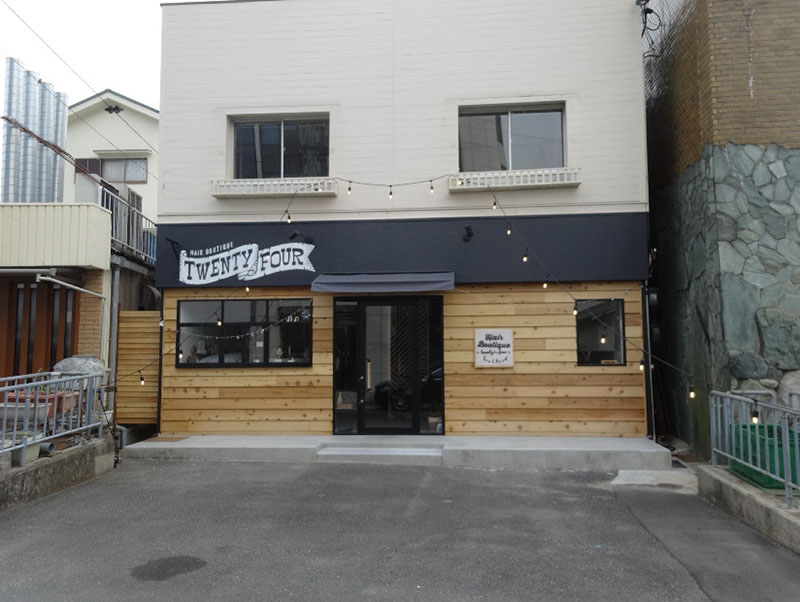 美容室の店舗外観